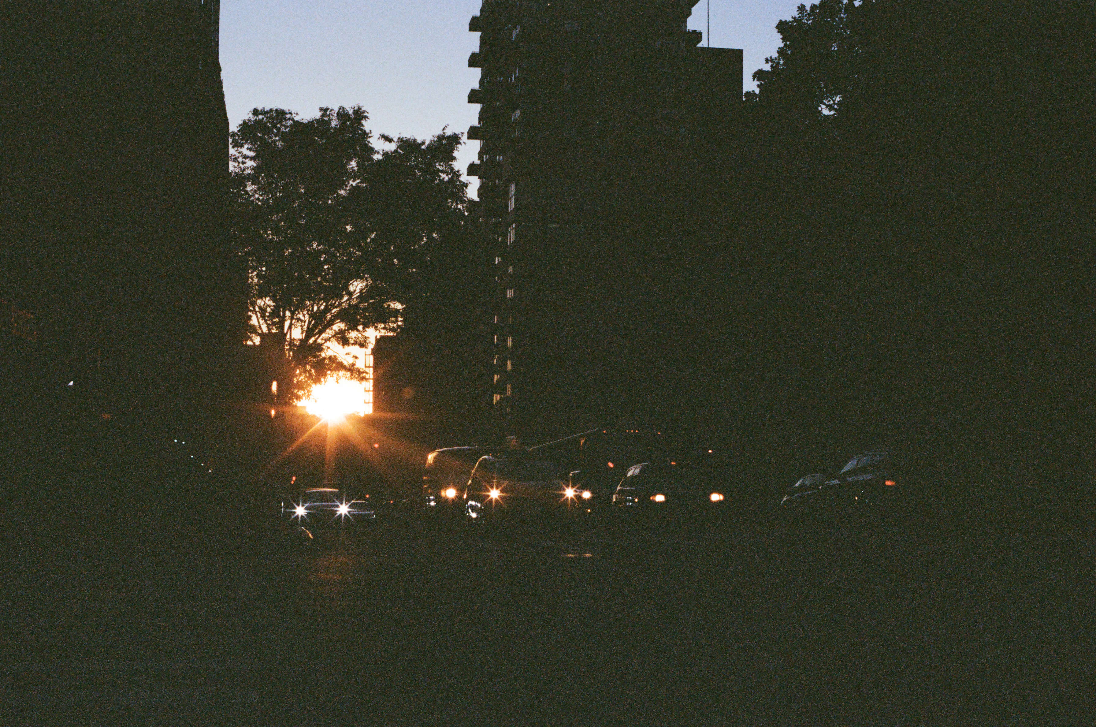 Sunset in the Upper West Side.
 - W 96th Street, NYC