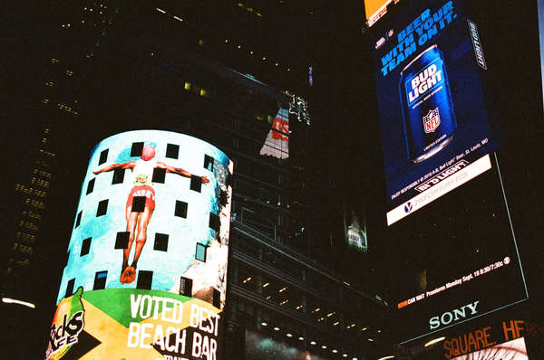 100% Brightness
 - Times Square, NYC
