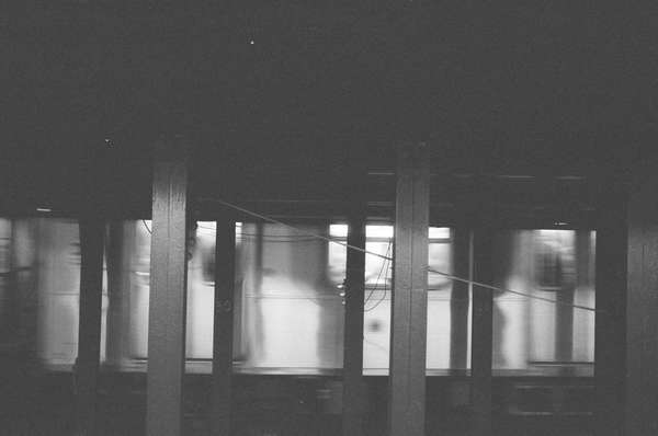 Blurry 5 Train
 - Downtown, NYC